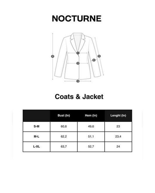 Nocturne Blue High-Neck Gathered Jacket