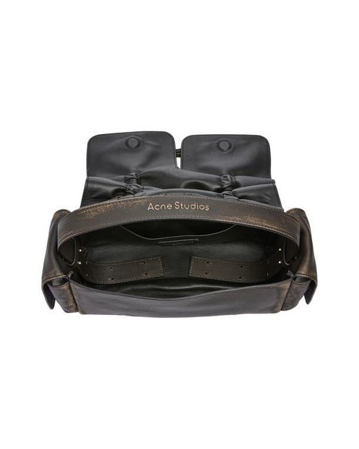 Acne Black Multipocket Washed Leather Bag