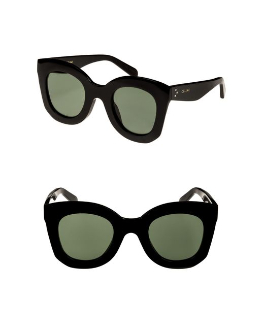 Celine Special Fit 49mm Cat Eye Sunglasses in Black Lyst