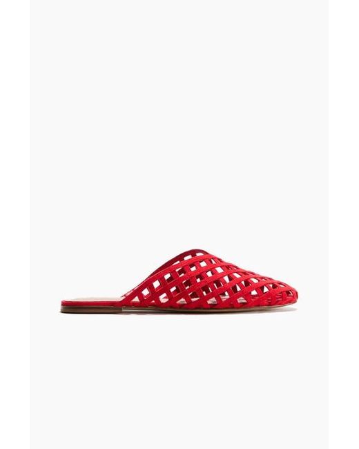 H&M Red Interwoven Mules