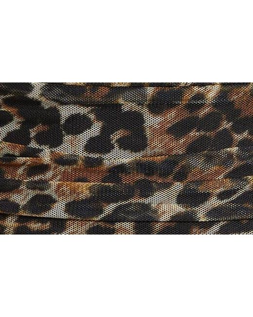 Jump Apparel Black Leopard Print Long Sleeve Minidress