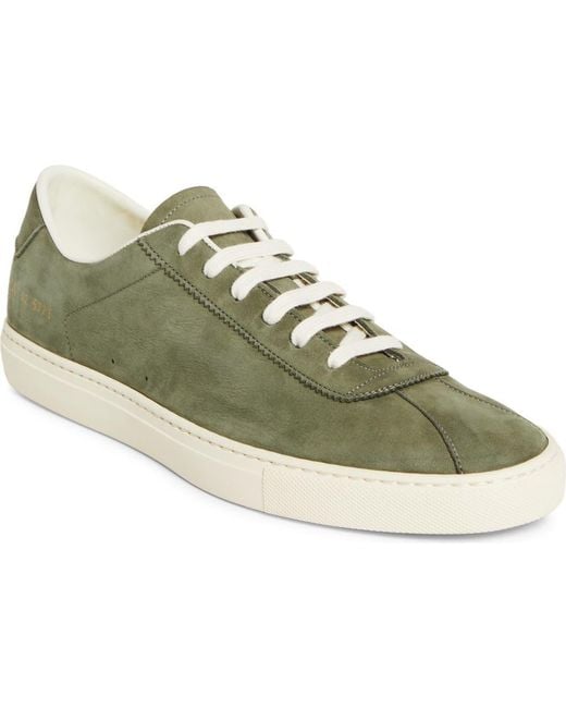 Common Projects Green Tennis Low Top Sneaker for men