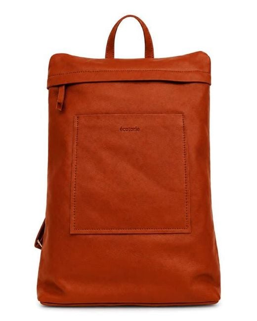 Écotorie Orange Willow Leather Backpack