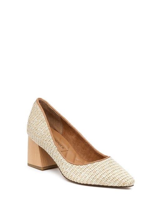Kelsi Dagger Brooklyn Natural Woven Pointed Toe Pump