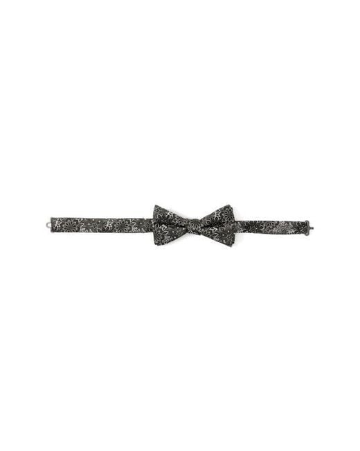 Cufflinks Inc. Gray Kaleido Floral Charcoal Silk Bow Tie for men