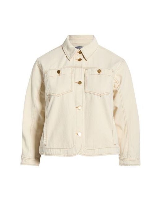 Wit & Wisdom Natural Topstitch Denim Jacket