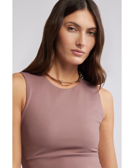 Open Edit White Smooth Edit Crewneck Tank