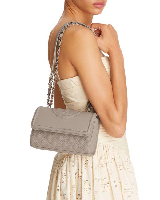 Buy Tory Burch Women's Fleming Soft Convertible Shoulder Bag, Gray