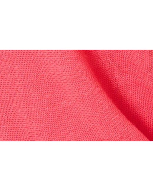 Tommy Bahama Red Addison Linen Blend Cardigan
