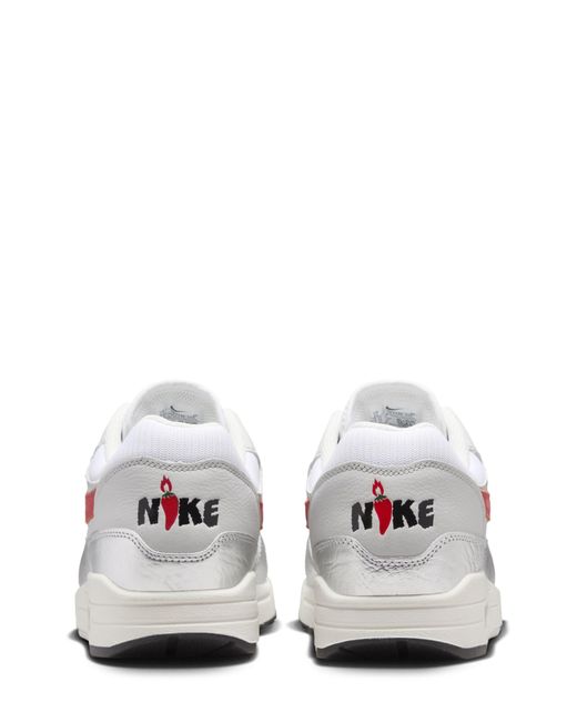 Nike White Air Max 1 Premium Sneaker for men