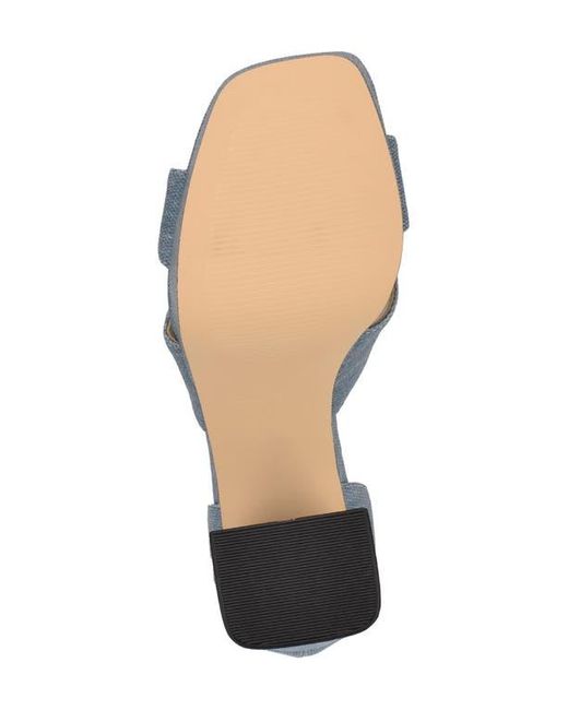 Nine West Blue Vicky Ankle Strap Platform Sandal