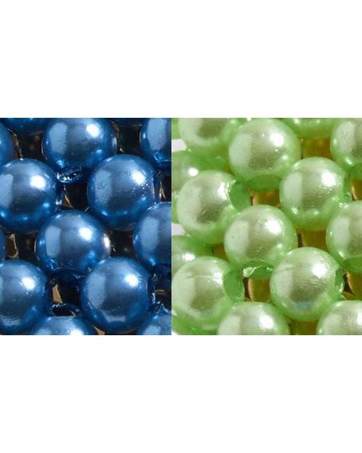 BP. Green 2-pack Assorted Beaded Hair Clips