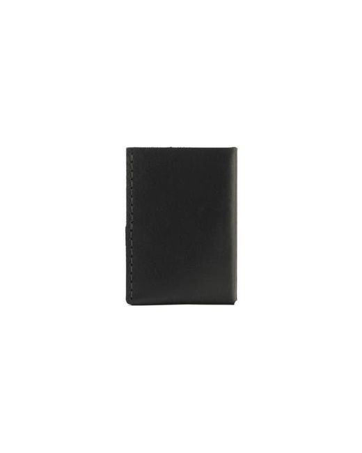 EZRA ARTHUR Black Minimalist Card Holder Wallet