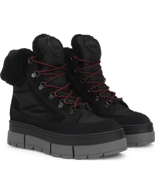 Pajar Black Henta Ice-Gripper Waterproof Insulated Winter Platform Boot