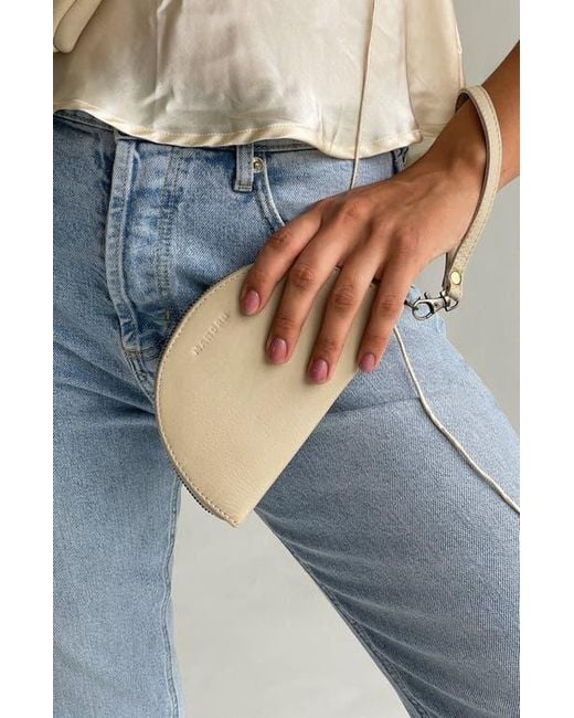 Mandrn Natural Leather Halfmoon Wallet