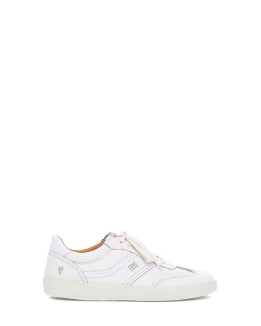 Frye White Milly Low Top Sneaker