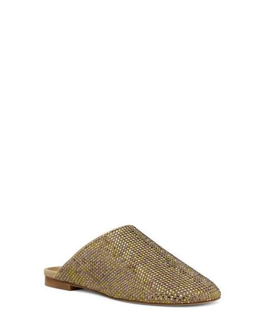 Stuart Weitzman Brown Talia Shine Mule