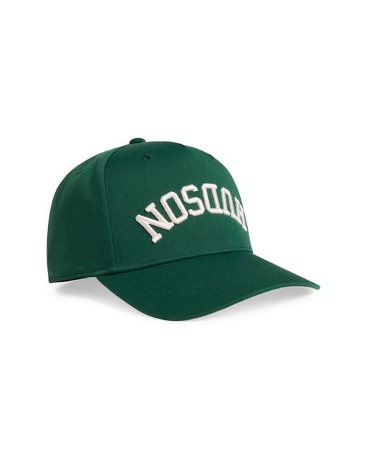 Hudson Green Embroidered Reverse Logo Snapback Baseball Hat for men