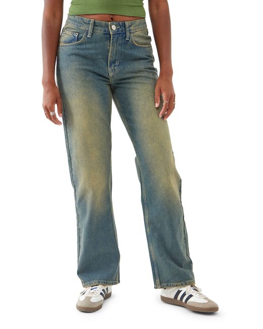 BDG Blue Tinted Authentic Straight Leg Jeans