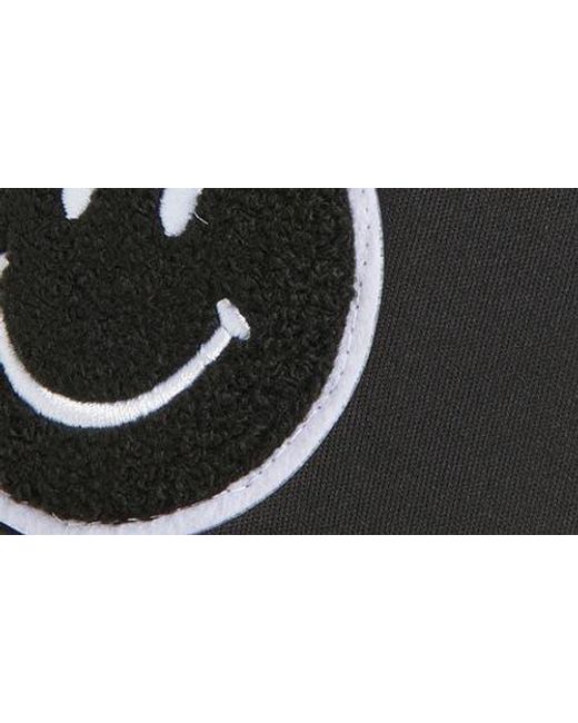 Local Beach Black Smiley Patch Trucker Hat for men