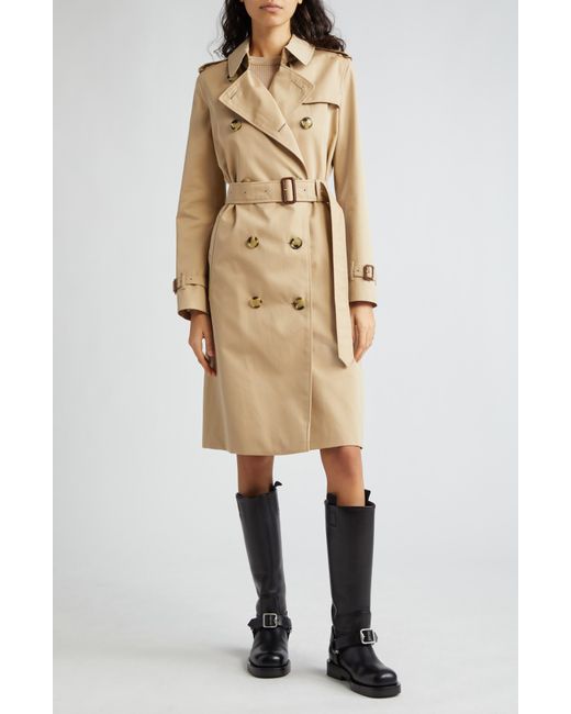 Burberry Natural Kensington Double Breasted Trench Coat