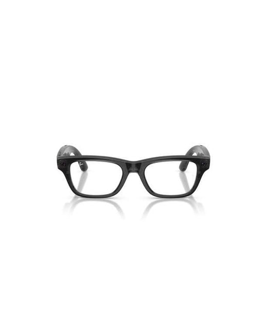 Ray-Ban Black 54Mm Rectangle Optical Glasses