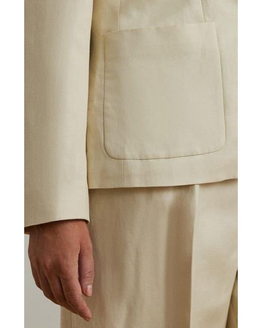 Ralph Lauren Natural Linen Blend Twill Blazer