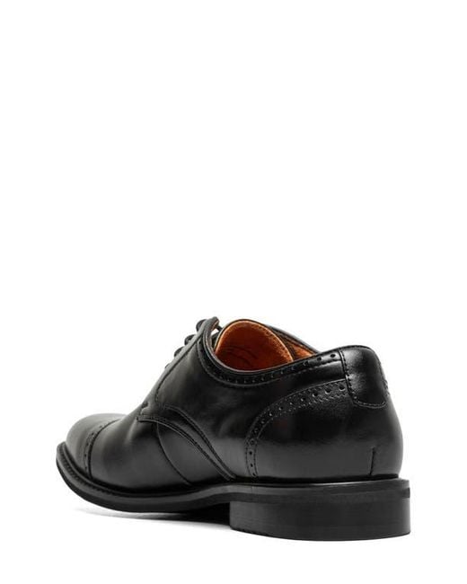 Stacy Adams Black Bailey Cap Toe Derby for men