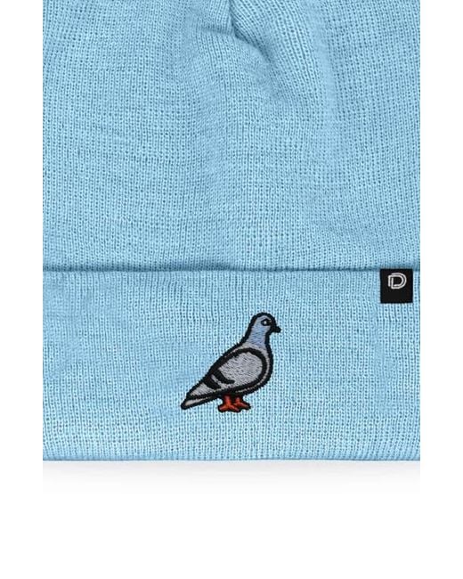 Alix Blue Pigeon Beanie Cap for men