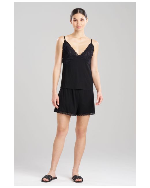 Natori Black Feather's Essentials Cami Short Pj Set