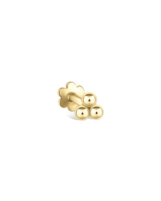 Maria Tash Metallic Ball Trinity Single Threader Stud Earring