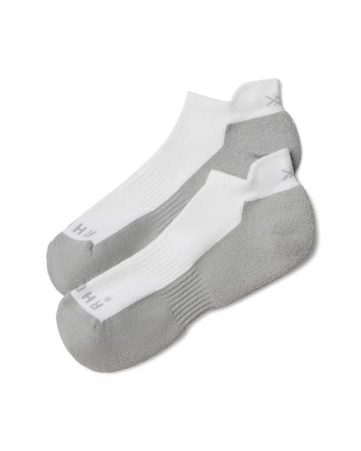Rhone Gray C.O.R. Ankle Socks for men