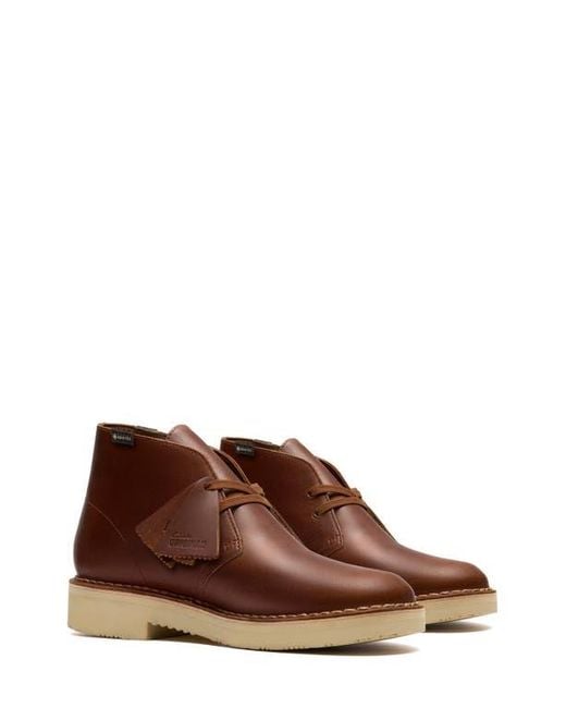 Clarks Gore-Tex Waterproof Desert Boot in Brown for Men | Lyst