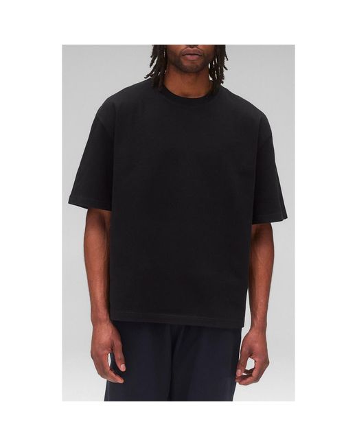 Reigning Champ Black Relaxed Heavyweight Jersey T-Shirt for men