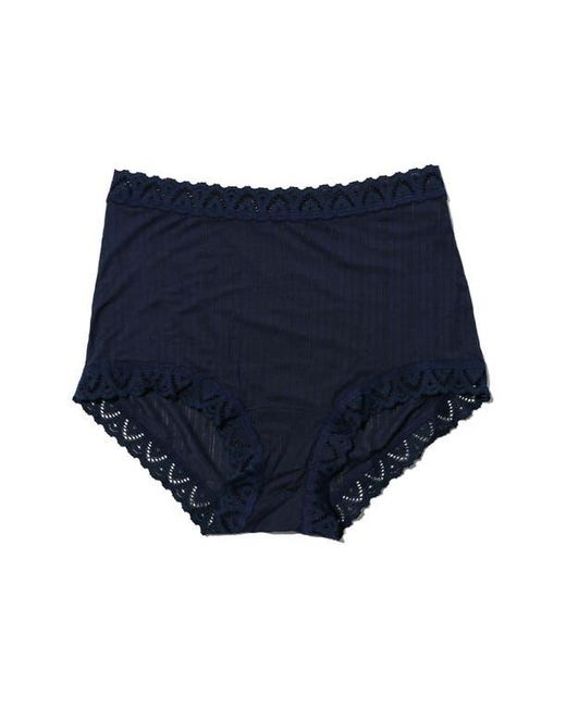 Hanky Panky Blue Mellowluxe High Waist Boyshorts
