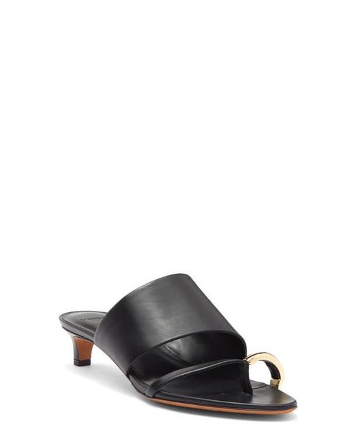 Vince Black Suzie Kitten Heel Flip Flop