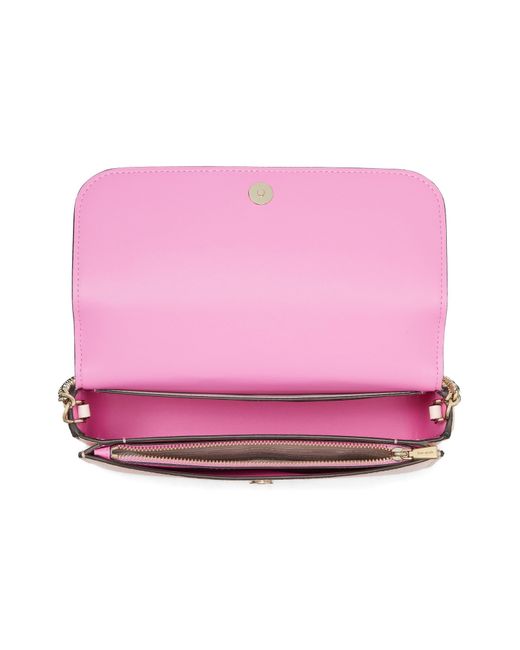 Kate Spade Pink Ava Leather Wallet On A Chain