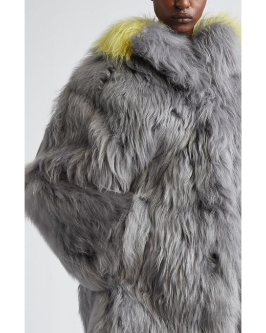 Marni Gray Shearling Coat