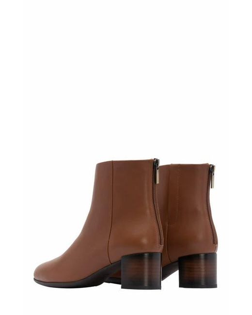 ABEO Brown Plaza Back Zip Boot