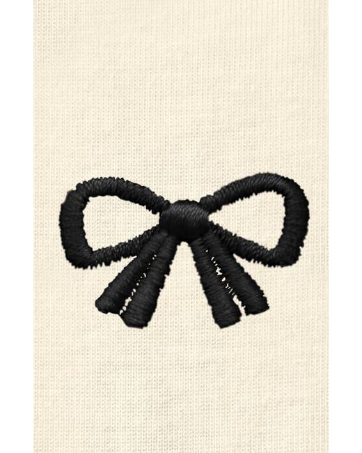 Alix Natural Bow Jersey Tee