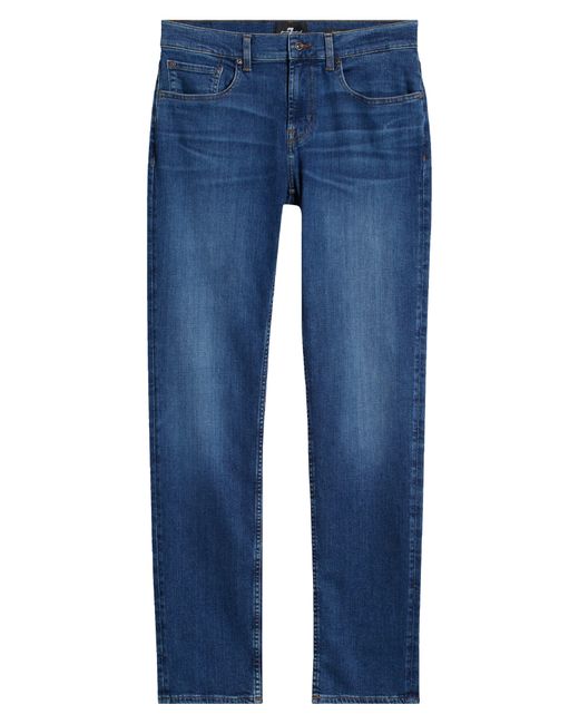 7 For All Mankind Blue Slimmy Slim Fit Jeans for men