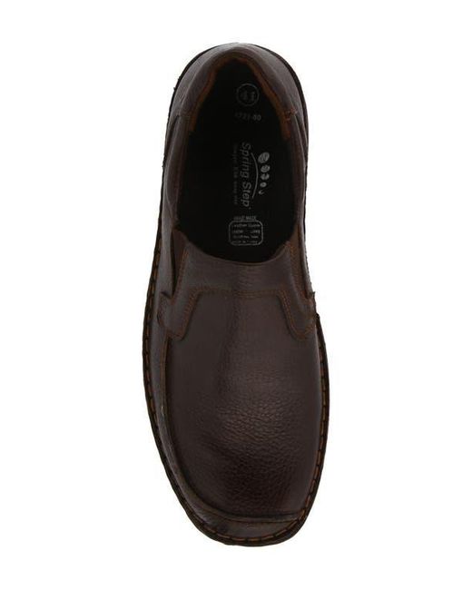 Spring Step Brown Niccolo Moc Toe Loafer for men