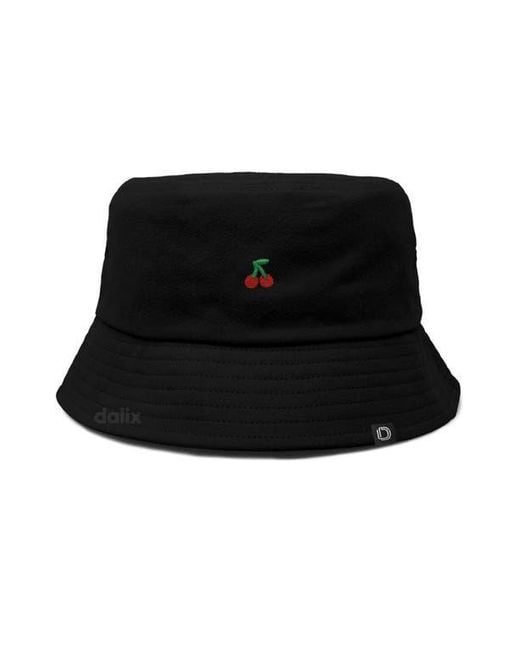 Alix Black Lil Cherry Bucket Hat
