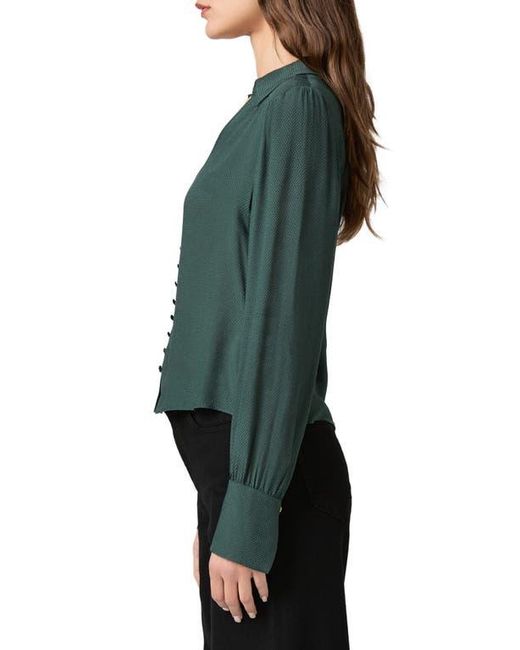 PAIGE Green Camu Long Sleeve Blouse