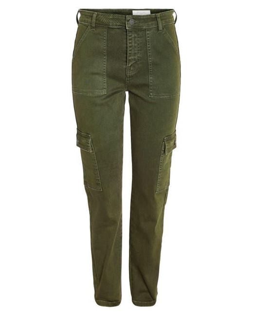 Noisy May Green Moni High Waist Ankle Skinny Cargo Pants