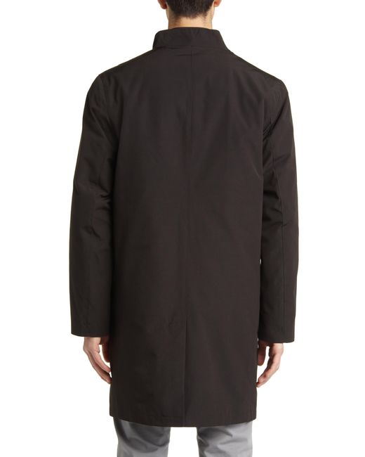 Cole Haan Black Topcoat With Removable Quilted Bib for men