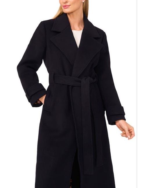 Ted Baker Blue Wool Blend Wrap Coat