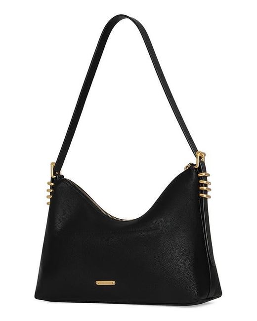 Rebecca Minkoff Black Buckle Up Leather Shoulder Bag
