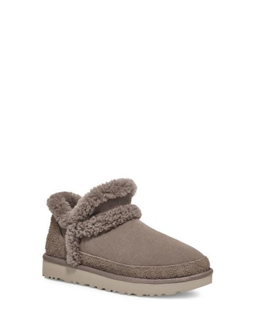 【新品】UGG luxe spill seam mini UGG® Classic Ultra Mini Spillseam Genuine Shearling Bootie (Women