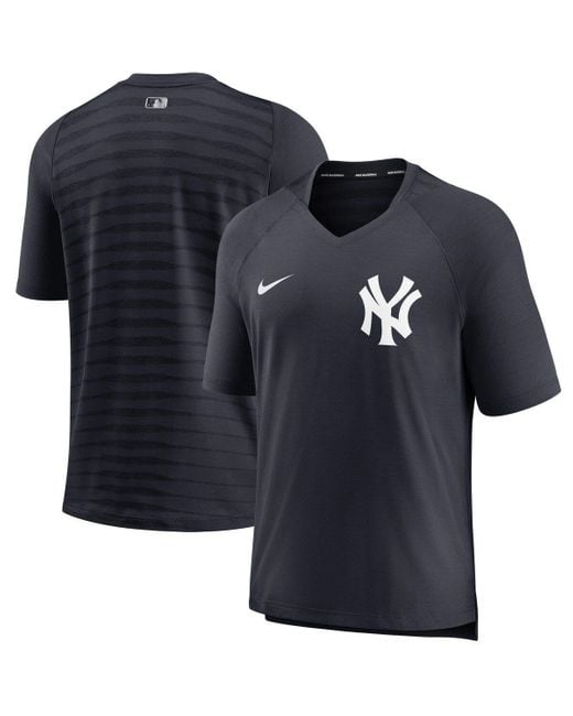 Nike Blue New York Yankees Authentic Collection Pregame Performance V-neck T-shirt At Nordstrom for men